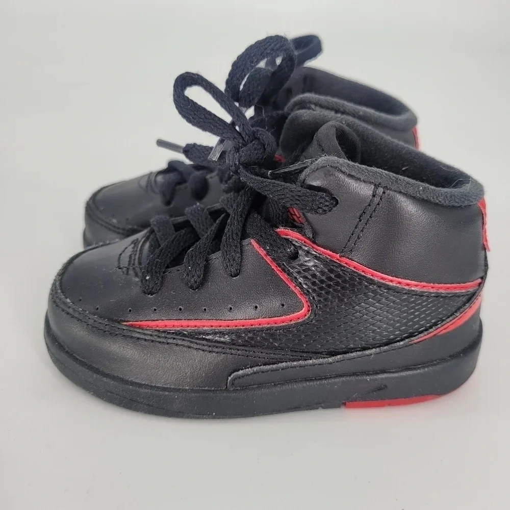 Nike air jordan infant baby retro black red sneakers shoes size 6